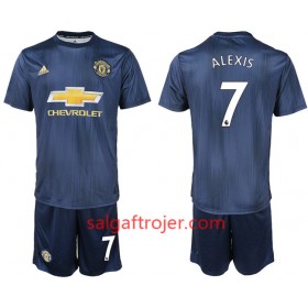 Manchester United Fodboldtrøjer ALEXIS 7 Børn 3. sæt 2018/19 Kort ærmer